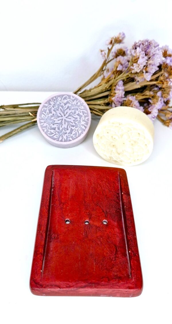 ⁦Dark Red soap holder⁩ – תמונה ⁦2⁩