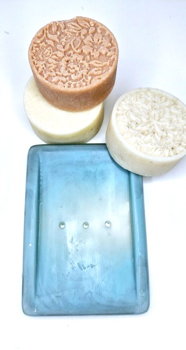Light blue soap holder